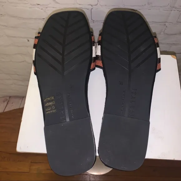 Italeau Doll Waterproof Slide Sandal In Black size‎ 38