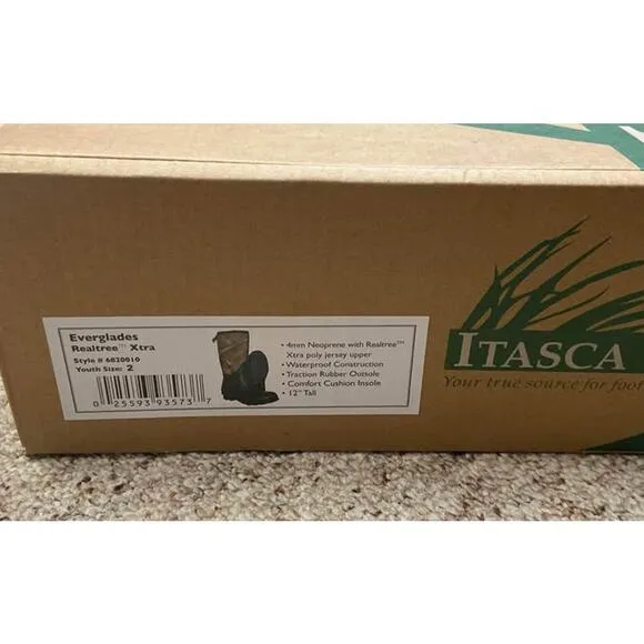 itasca youth boots realtree camo | youth size 2