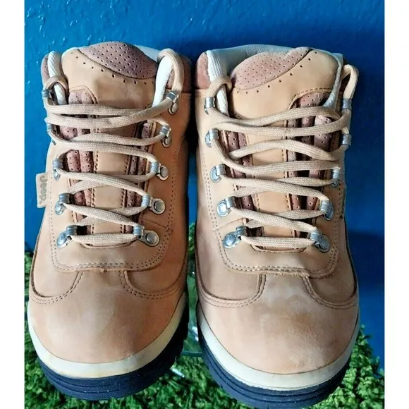 Jeep Tan Suede Hiking Work Boots Womens SIze 9 Mens size 7 No Mark/Skidding