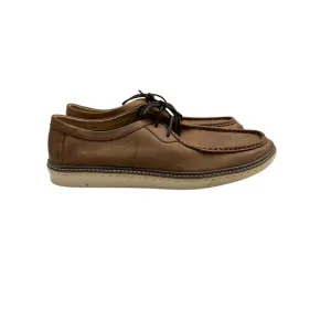 Johnston &amp;‎ Murphy McGuffey Moc Toe Shoes Tan Oiled Full Grain Sz 11.5 M