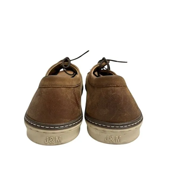 Johnston &amp;‎ Murphy McGuffey Moc Toe Shoes Tan Oiled Full Grain Sz 11.5 M