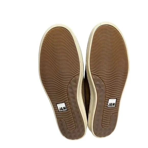 Johnston &amp;‎ Murphy McGuffey Moc Toe Shoes Tan Oiled Full Grain Sz 11.5 M