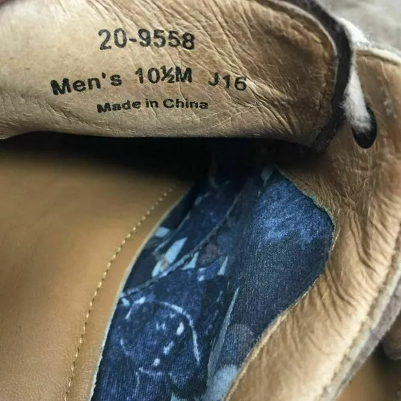 Johnston &amp; Murphy Sheepskin Shoes Size 10.5 M Brown Dress‎ Work Mens $185