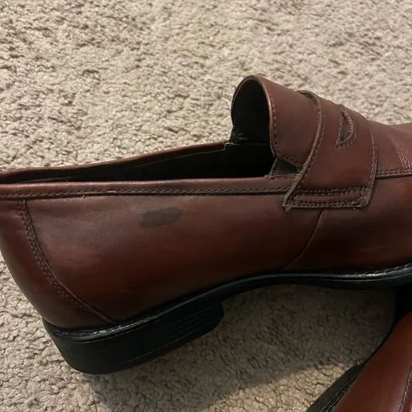 Johnston &amp; Murphy Shoes Men’s 10M XC4 Brown Leather Sheepskin‎ Waterproof