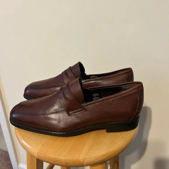 Johnston &amp; Murphy Shoes Men’s 10M XC4 Brown Leather Sheepskin‎ Waterproof