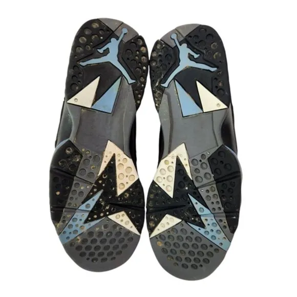 Jordan 7 Retro Chambray 2006 Men's Black Sneakers #CU9307-004