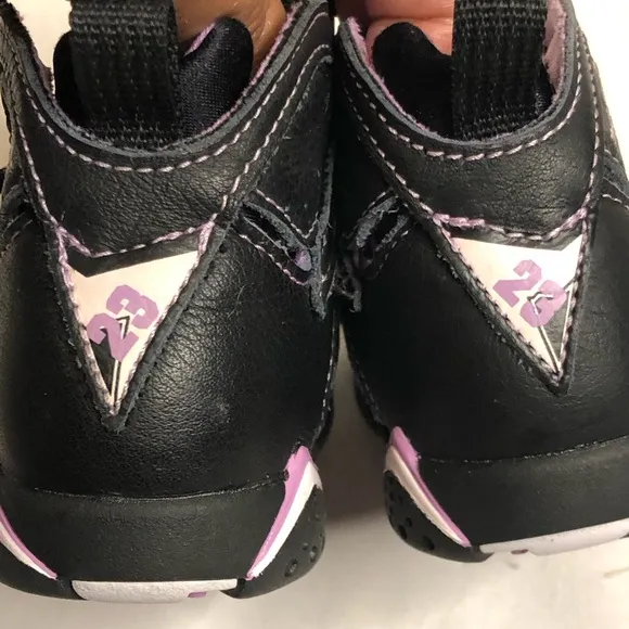 Jordan baby retro 7 black , barely grapé sneakers shoes