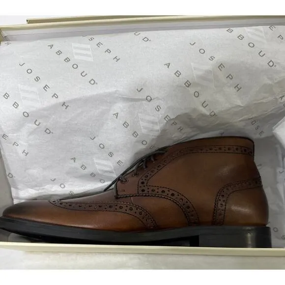 Joseph Abboud Crawford Coffee Antique Brown Lace Wingtip Shoes Size 41MM 9D (42)
