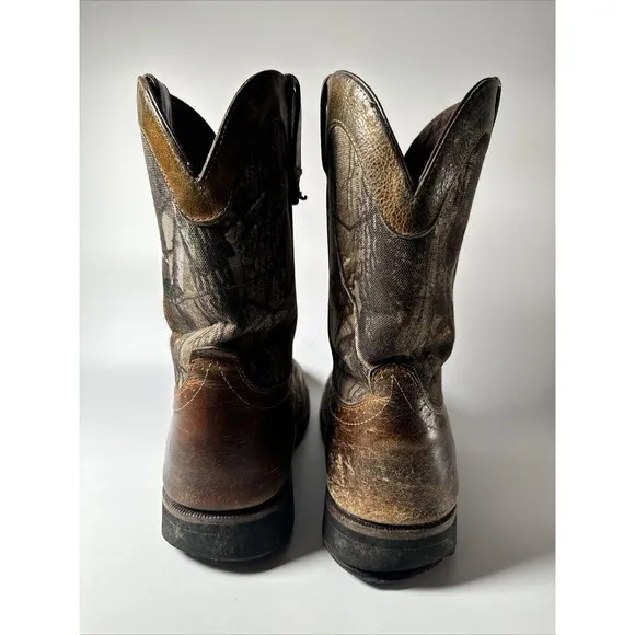Justin Camo Work Boots Mens 13D Waterproof Stampede WK4675 Round Toe Boots
