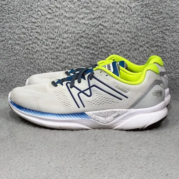 Karhu Fusion 3.0 Ortix Hivo Mens Size 10.5 Running Shoes Sneaker White Blue Neon