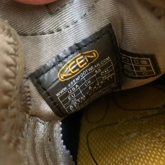 Keen ASTM F2413-11 Utility Mens Flint II Low Steel Toe Work Shoes Size 8.5