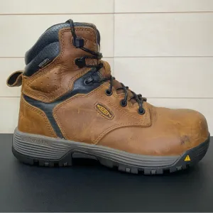 Keen Chicago 6” Utility Carbon Toe Work Boots Women's Size 8 Shoes M Brown Black