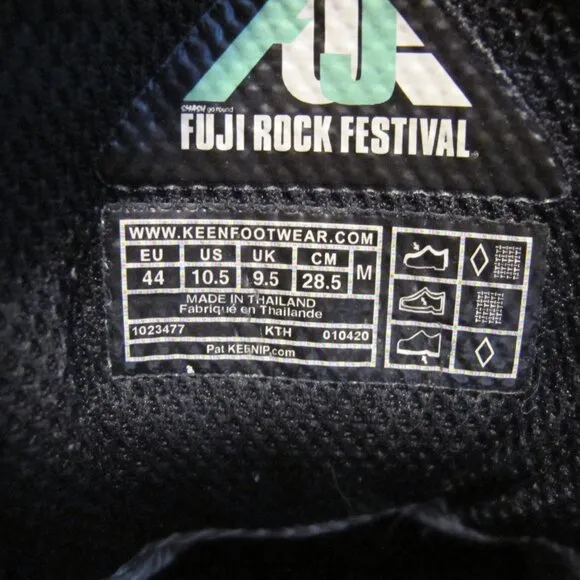 KEEN Fuji Rock Festival Targhee Mid Waterprf Hiking Boots Black men’s 10.5 USED