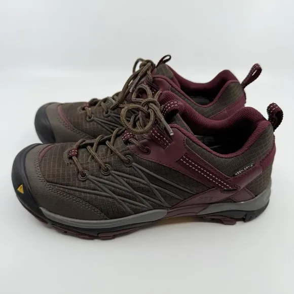 Keen Marshall Waterproof Hiking Shoes Women 8 1009547 WP Sneakers Cascade Tawny