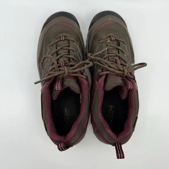 Keen Marshall Waterproof Hiking Shoes Women 8 1009547 WP Sneakers Cascade Tawny