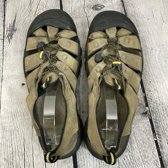 Keen Men's Newport H2 Hiking Sandals Brown Leather Waterproof Fisherman size 11