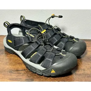 KEEN Mens Newport H2 Sandals 1001907 Black Size 11 Waterproof Hiking Bungee Cord