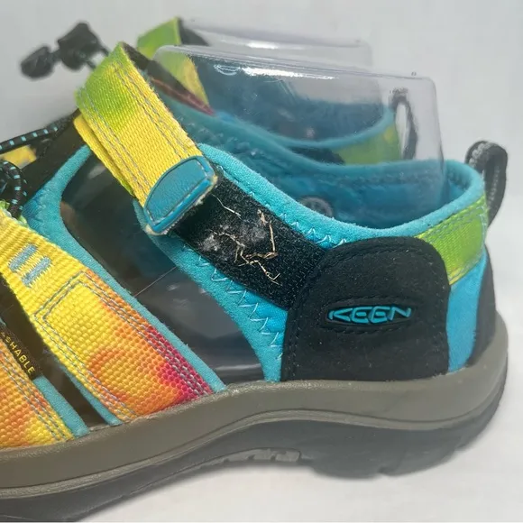 Keen Newport H2 Sandals Waterproof Fisherman Rainbow Tie Dye Youth Girls 4
