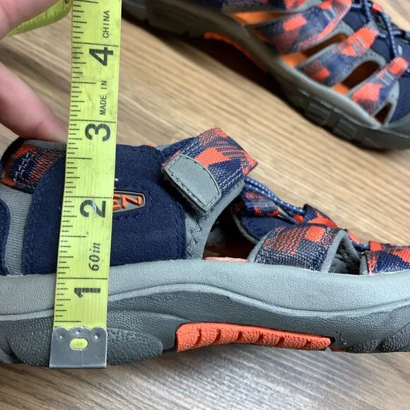 Keen Newport H2 Waterproof Blue/Orange Hiking Sandals Kids 7 /39 (8F54)