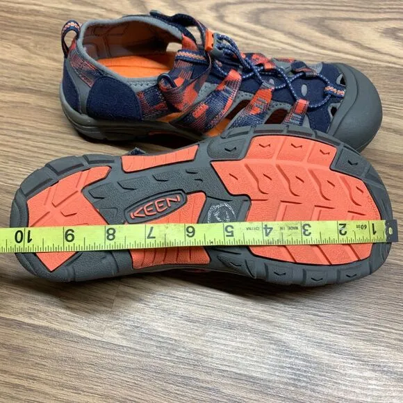 Keen Newport H2 Waterproof Blue/Orange Hiking Sandals Kids 7 /39 (8F54)