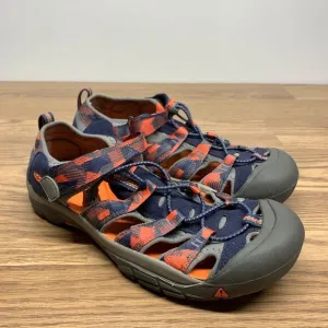Keen Newport H2 Waterproof Blue/Orange Hiking Sandals Kids 7 /39 (8F54)