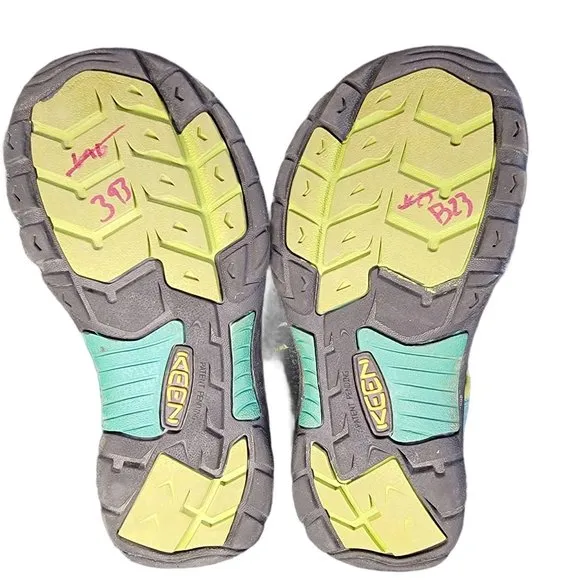Keen Newport H2 Waterproof Hiking Sandals Blue/ Green Youth Size 3 - 1006545