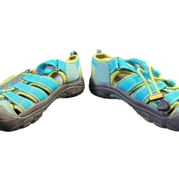 Keen Newport H2 Waterproof Hiking Sandals Blue/ Green Youth Size 3 - 1006545