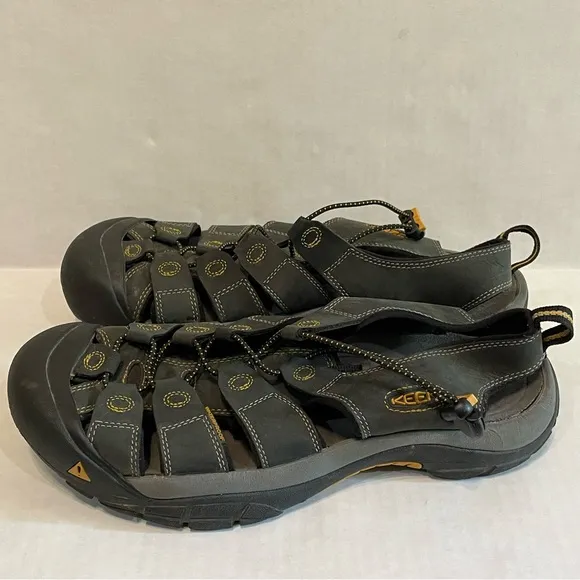 Keen Newport Waterproof Hiking Water Sports Casual Black Grey Sandals Mens Sz 12