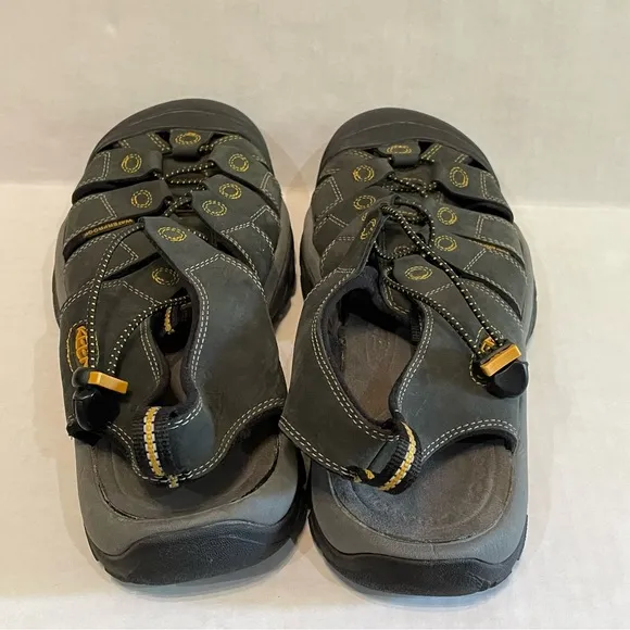 Keen Newport Waterproof Hiking Water Sports Casual Black Grey Sandals Mens Sz 12