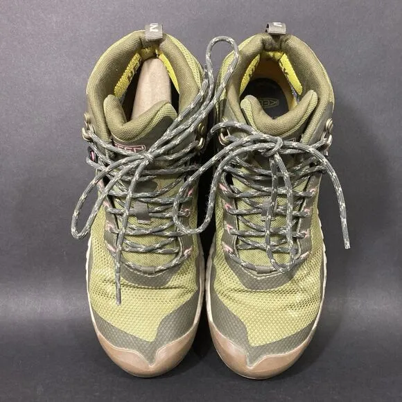 Keen NXIS EVO Mid - Women's Sz 11 - Olive Drab Birch Hiking Boots - 1025912