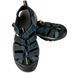 Keen Sandals Waterproof Men's Size 13 Adjustable Blue Black Anatomic Footbed