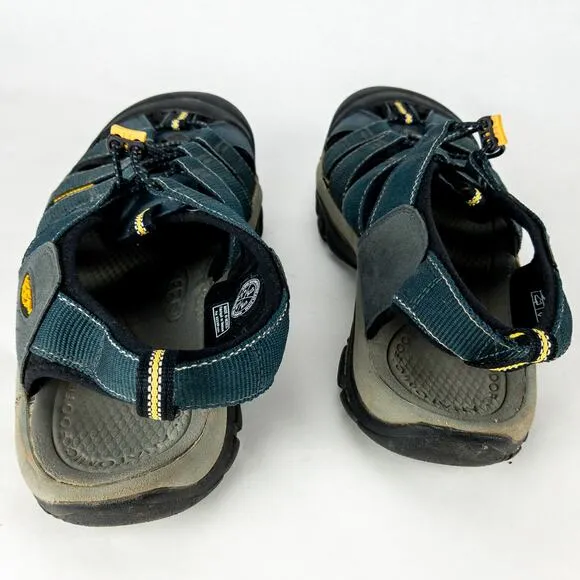 Keen Sandals Waterproof Men's Size 13 Adjustable Blue Black Anatomic Footbed