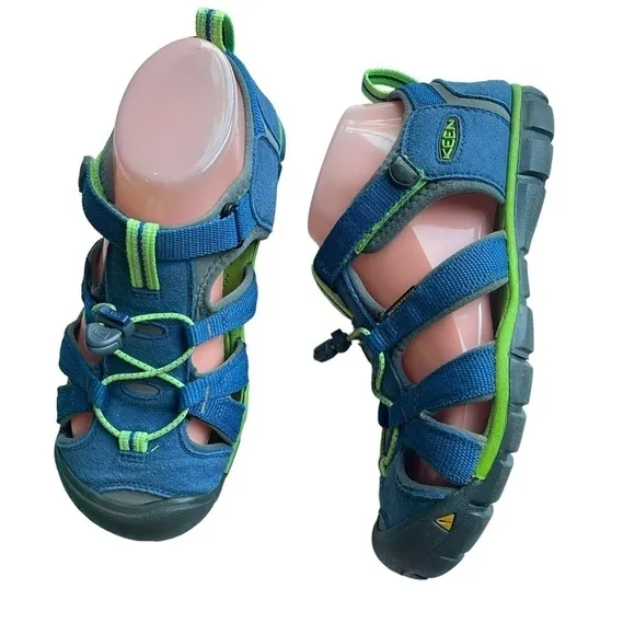 Keen Seacamp II CNX Big Kids Size 5 Blue Waterproof Sport Sandals 1014479