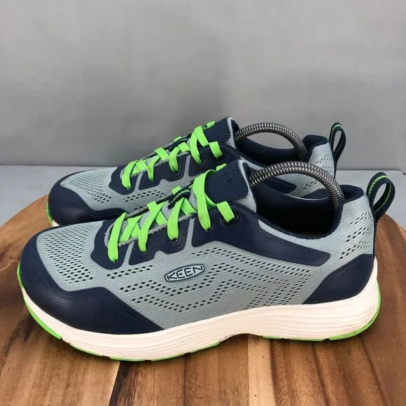 KEEN Utility Sparta II Aluminum Toe‎ Work Shoes Mens 9 D Gray Blue Safety