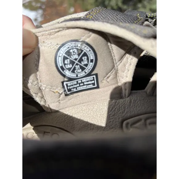 Keen Waterproof Anti Odor Foot bed Brown Sandals Men's Size 13