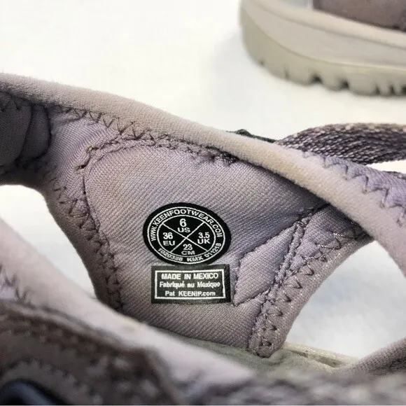 Keen Whisper Lace Up Sandals Shark Lavender Grey 6 Women’s