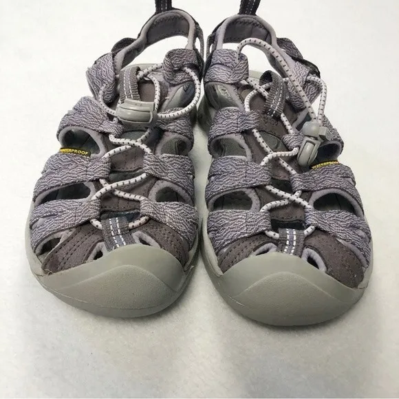 Keen Whisper Lace Up Sandals Shark Lavender Grey 6 Women’s