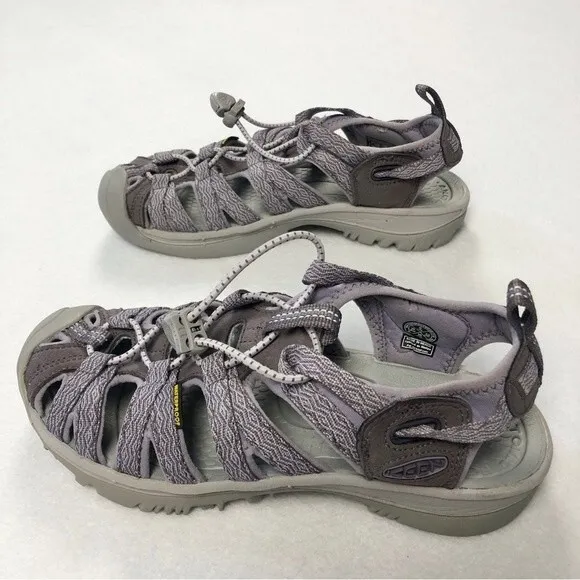 Keen Whisper Lace Up Sandals Shark Lavender Grey 6 Women’s