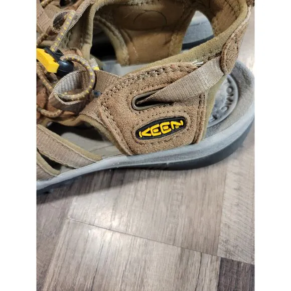 Keen Whisper Waterproof Sport Sandals Hiking Comfort Brown Shoes Womens Size 7