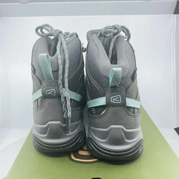 Keen Womens Circadia Mid Top Hiking Boots Lace Up Waterproof Steal Gray Size 11