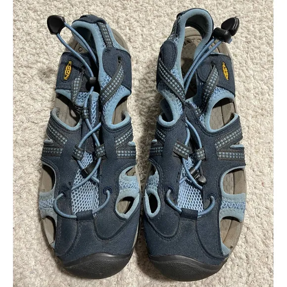KEEN Womens Sz US 8 EU 38.5 Newport Waterproof Outdoor Sport Hiking Sandals Blue