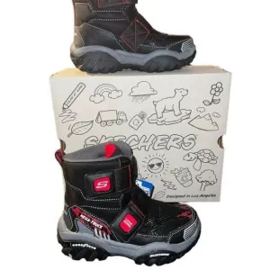 Kids Boys Shoes Turbo Speed Mega-Truck Good Year Black Waterproof Boots size 11