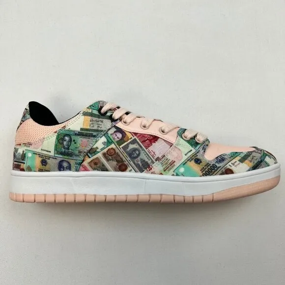 Kito Wares Root of Evil Mens Multicolor Low Top Lace Up Sneaker Shoes Size 9