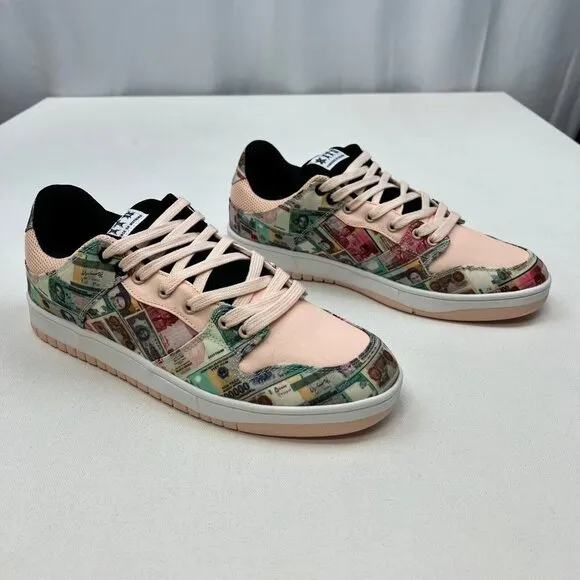 Kito Wares Root of Evil Mens Multicolor Low Top Lace Up Sneaker Shoes Size 9