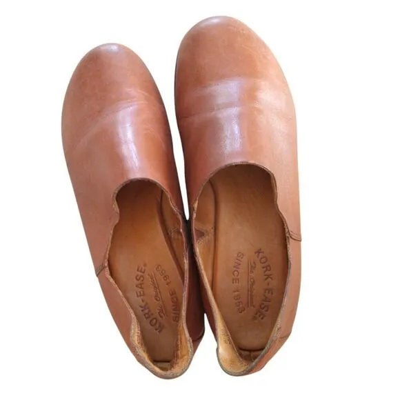 KORK -EASE Genuine Leather Cecelia Slip On Size 8 US 39 EU Casual