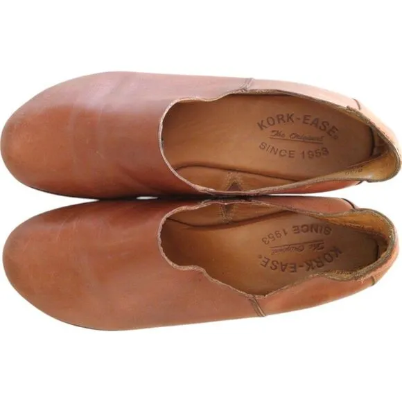 KORK -EASE Genuine Leather Cecelia Slip On Size 8 US 39 EU Casual