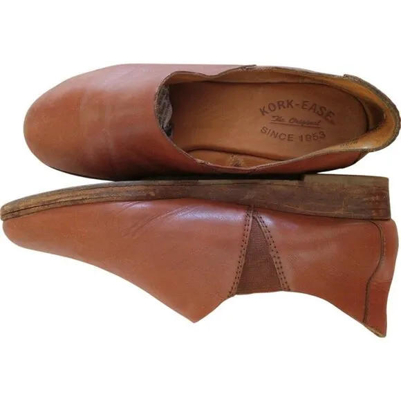 KORK -EASE Genuine Leather Cecelia Slip On Size 8 US 39 EU Casual