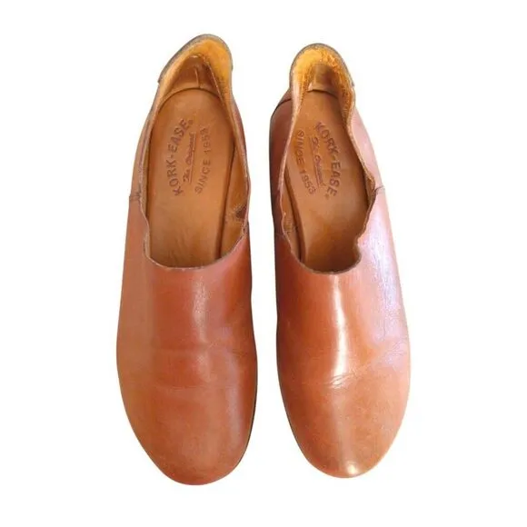 KORK -EASE Genuine Leather Cecelia Slip On Size 8 US 39 EU Casual