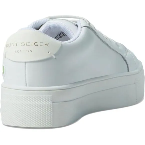 Kurt Geiger London Sneakers Girls 12 White Laney Butterfly Platform Shoes KHD021