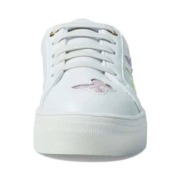 Kurt Geiger London Sneakers Girls 12 White Laney Butterfly Platform Shoes KHD021